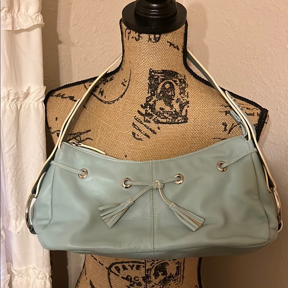 Harold's Blue Shoulder Bag with Classic Design